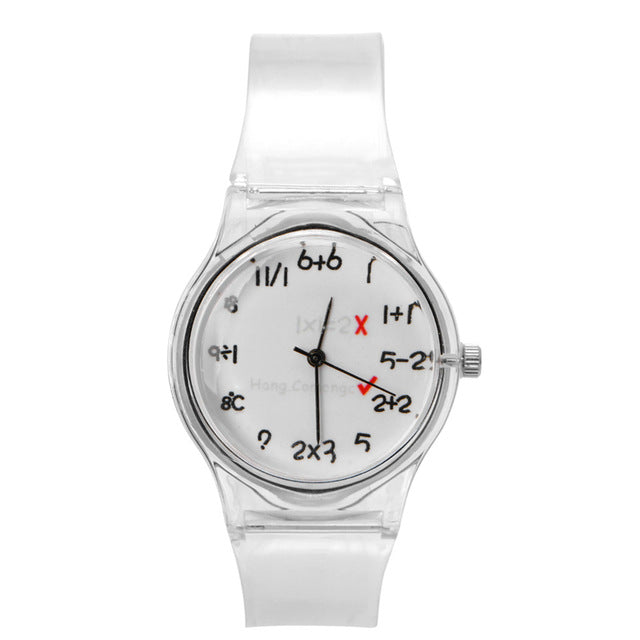 Novelty Watches Cartoon 13 Styles in a Sport Watch with Transparent Plastic Band for Boy or Girl - I'LL TAKE THIS