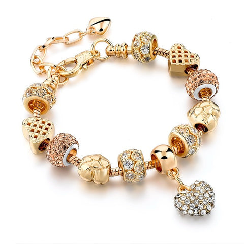 Image of Luxury Crystal Heart/Charm Gold Bracelets For Women fashionable Jewelry - I'LL TAKE THIS