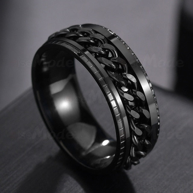 Men's rotation Rings 100% Stainless Steel ideal gift for any occasion