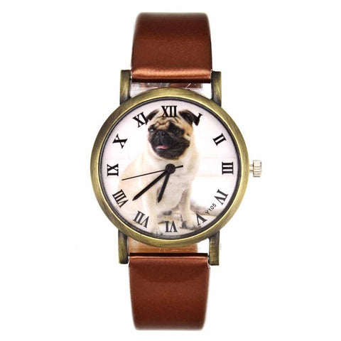 Image of Pug Pet Dog Women's Casual Fashion Silicone Band Watchband Wrist Watch - I'LL TAKE THIS