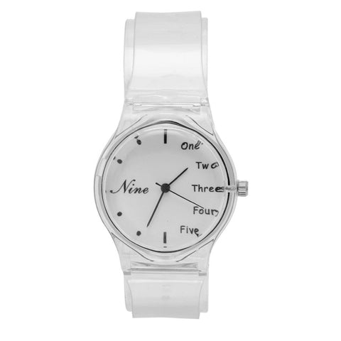 Image of Novelty Watches Cartoon 13 Styles in a Sport Watch with Transparent Plastic Band for Boy or Girl - I'LL TAKE THIS