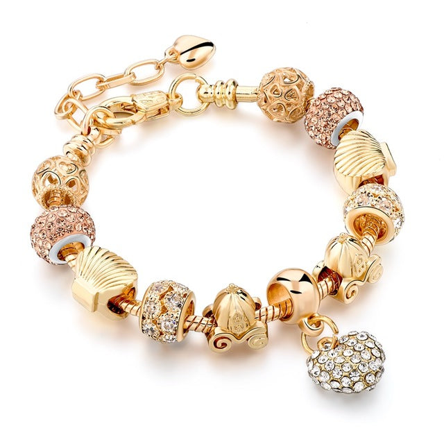 Luxury Crystal Heart/Charm Gold Bracelets For Women fashionable Jewelry - I'LL TAKE THIS