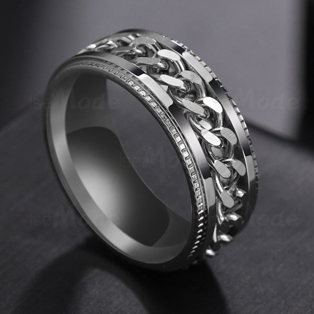 Men's rotation Rings 100% Stainless Steel ideal gift for any occasion