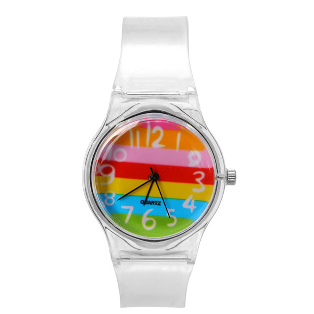 Novelty Watches Cartoon 13 Styles in a Sport Watch with Transparent Plastic Band for Boy or Girl - I'LL TAKE THIS