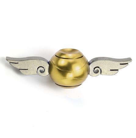 Image of Cupid Fidget Spinner Gold Finger - Metal Brass Fidget Spinner Blue Metal Hand Spinner Stress fidget Classic Toys - I'LL TAKE THIS