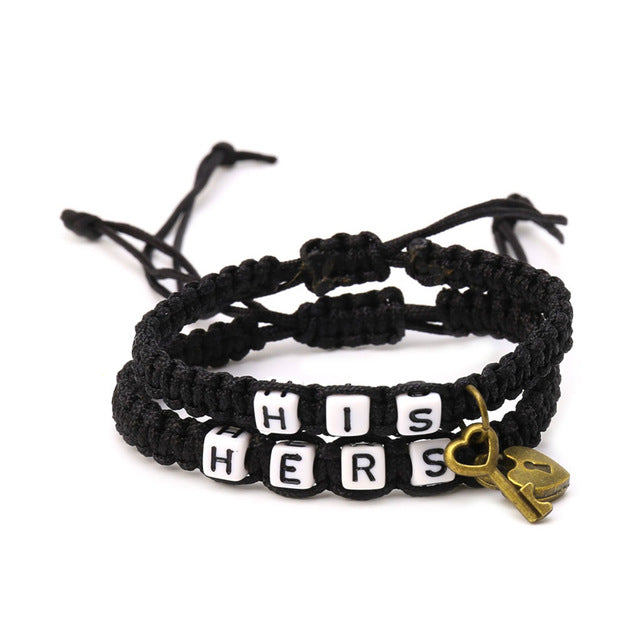 Couples Bracelet His/Hers Matching Jewelry Lovers Boyfriend Girlfriend Braid in 6 Color Options - I'LL TAKE THIS