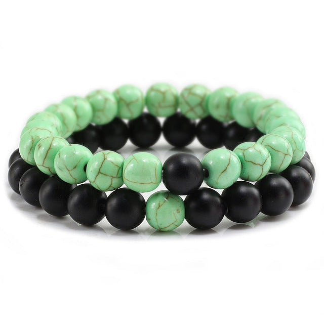 Distance Chakra Bracelet for Couple bracelets Missing piece bracelet Yin yang 2Pcs/Set - I'LL TAKE THIS