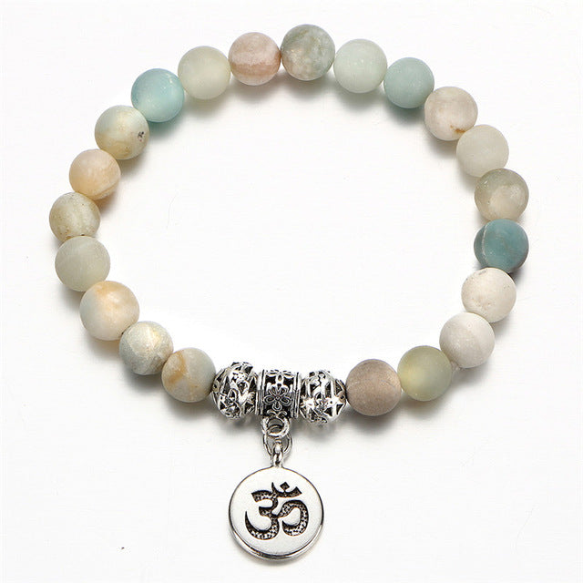 Vintage Yoga Strand Bracelets' - Natural Stone Handmade Unisex Wristband Beads - I'LL TAKE THIS