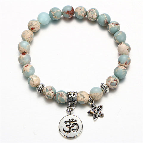 Image of Vintage Yoga Strand Bracelets' - Natural Stone Handmade Unisex Wristband Beads - I'LL TAKE THIS