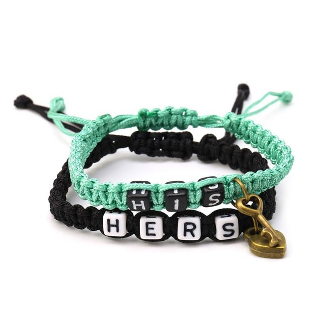 Couples Bracelet His/Hers Matching Jewelry Lovers Boyfriend Girlfriend Braid in 6 Color Options - I'LL TAKE THIS