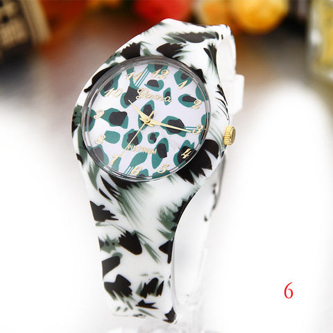 Image of Women's Silicone Printed Designer style Rubber Band Watch - Analog Fashion wristwatch - I'LL TAKE THIS