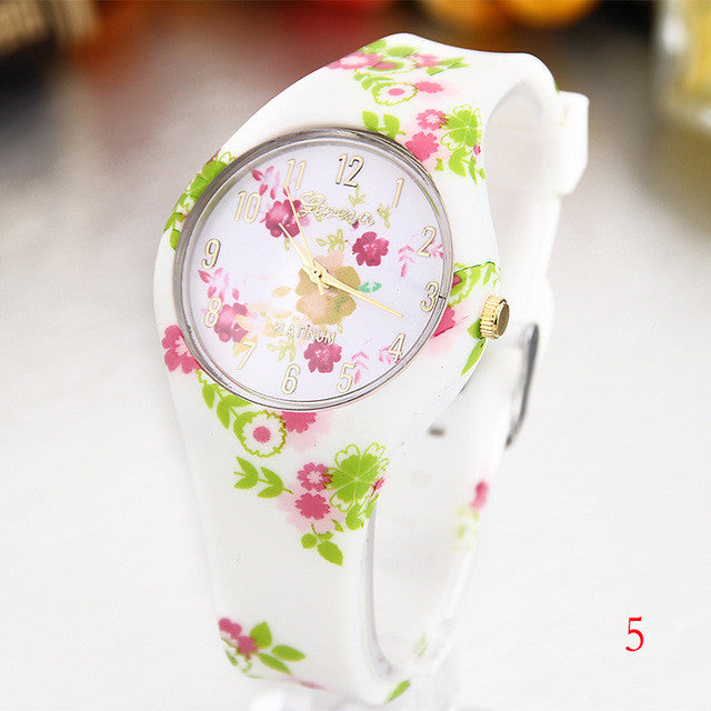 Women's Silicone Printed Designer style Rubber Band Watch - Analog Fashion wristwatch - I'LL TAKE THIS