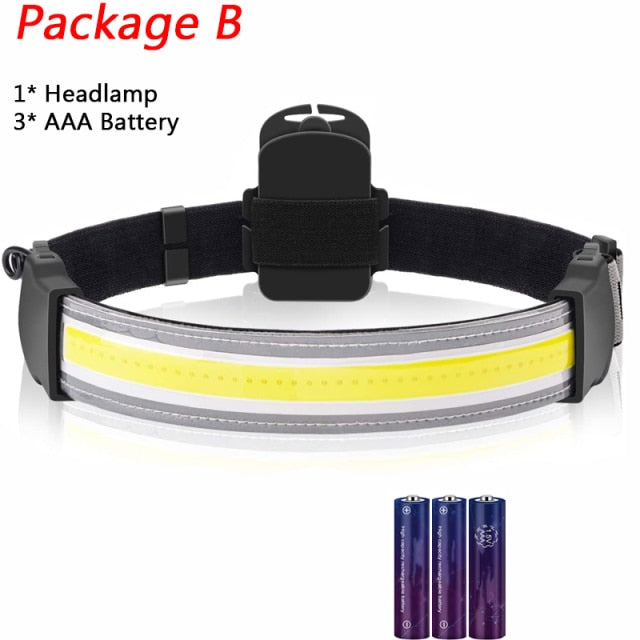 Ultra wide 220° Head lamp - Lightweight 8000 Lumens Headlamps