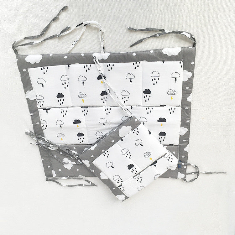 Baby Cot Bed Hanging Storage Bag Organizer. Toy Diaper Pocket for Crib Bedding Set - Size 60 x 50cm / 23.6"  x 19.7" - I'LL TAKE THIS