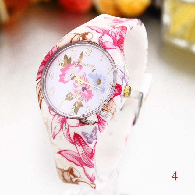 Women's Silicone Printed Designer style Rubber Band Watch - Analog Fashion wristwatch - I'LL TAKE THIS