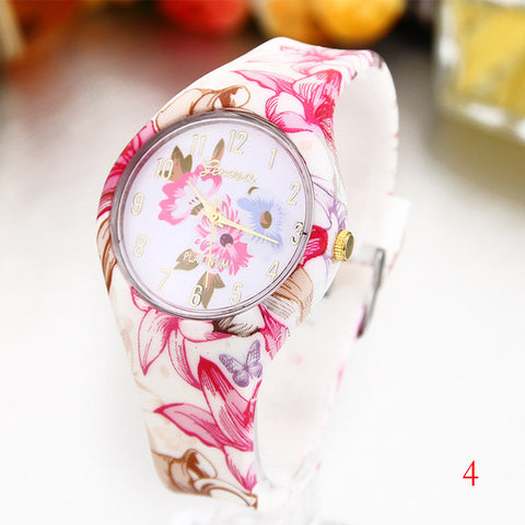 Image of Women's Silicone Printed Designer style Rubber Band Watch - Analog Fashion wristwatch - I'LL TAKE THIS