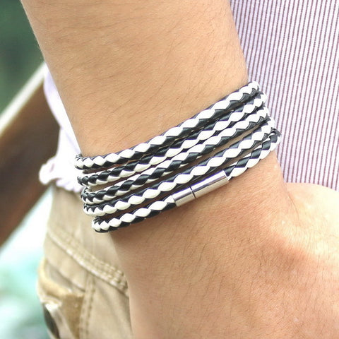 Image of Vegan Leather Bracelet - 5 Laps , Unisex Bracelet, Choose from 10 Color options - I'LL TAKE THIS