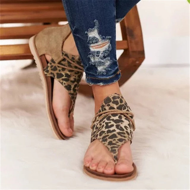 Handmade Hemp Sandals - 7 Colors including Leopard Print ideal Summer Shoes Women's Flip flops