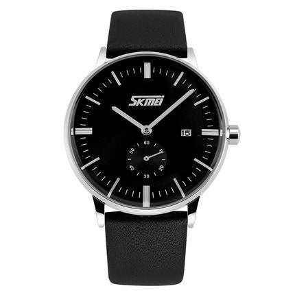 Male fashion Classic Luxury Watches quartz movement watch with Genuine leather band. - I'LL TAKE THIS