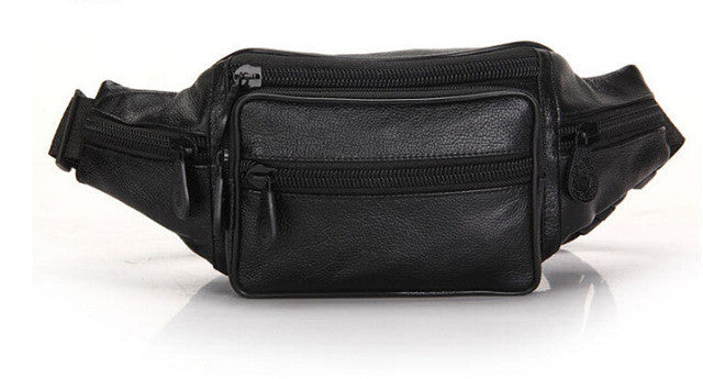 Bum Bag for Men & Women in Leather Oil Wax for Travel, Riding, Hip Bum Belt Pouch - I'LL TAKE THIS