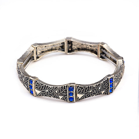 Image of Antique gold silver bracelet cuff bangles stretch bracelet retro vintage jewelry accessories - I'LL TAKE THIS