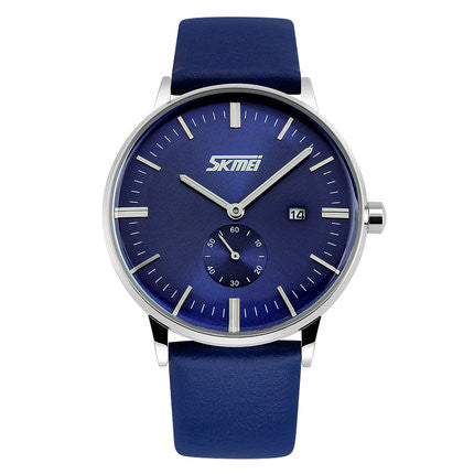 Image of Male fashion Classic Luxury Watches quartz movement watch with Genuine leather band. - I'LL TAKE THIS