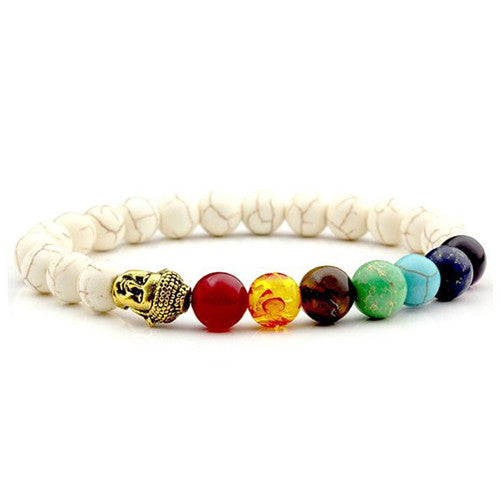 7 Chakra Bracelet Black Lava Healing Balance Beads Reiki Buddha Prayer Natural Stone Yoga Bracelets - I'LL TAKE THIS