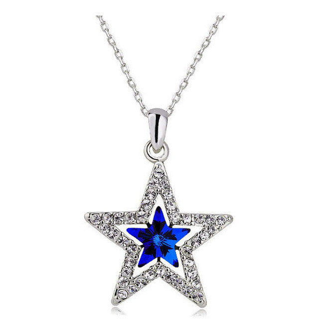 Crystal Star Pendant + Necklace - 6 Colors, Great fashion jewelry ⭐ - I'LL TAKE THIS