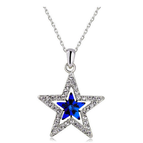 Image of Crystal Star Pendant + Necklace - 6 Colors, Great fashion jewelry ⭐ - I'LL TAKE THIS