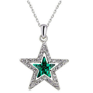Crystal Star Pendant + Necklace - 6 Colors, Great fashion jewelry โญ