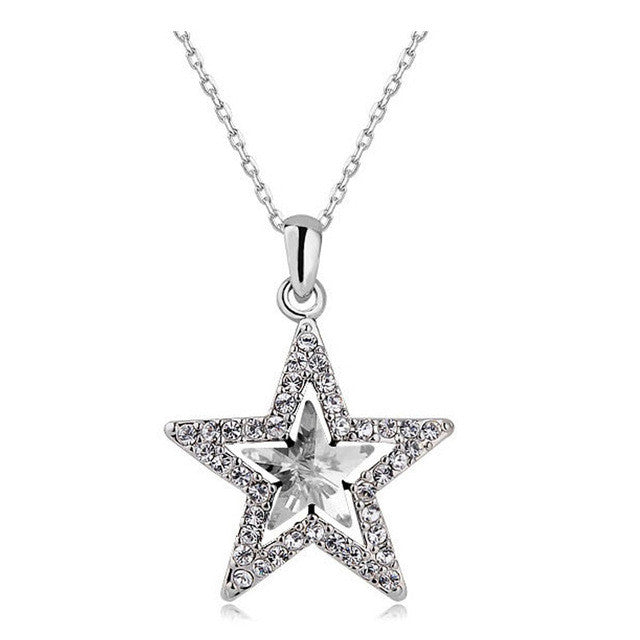 Crystal Star Pendant + Necklace - 6 Colors, Great fashion jewelry ⭐ - I'LL TAKE THIS