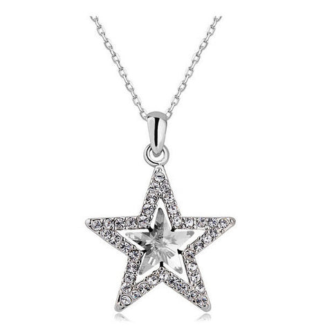 Image of Crystal Star Pendant + Necklace - 6 Colors, Great fashion jewelry ⭐ - I'LL TAKE THIS