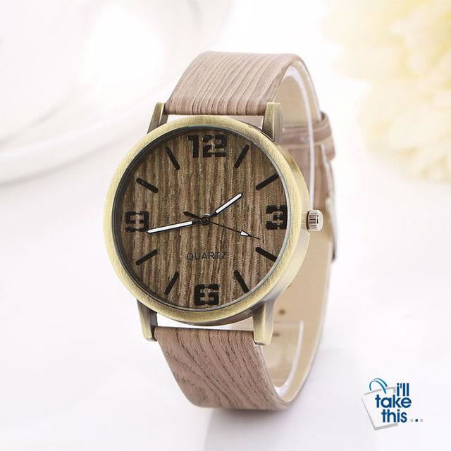 Vintage Wood Grain Luxury Watches - Women Fashion Watch with Quartz movements - I'LL TAKE THIS
