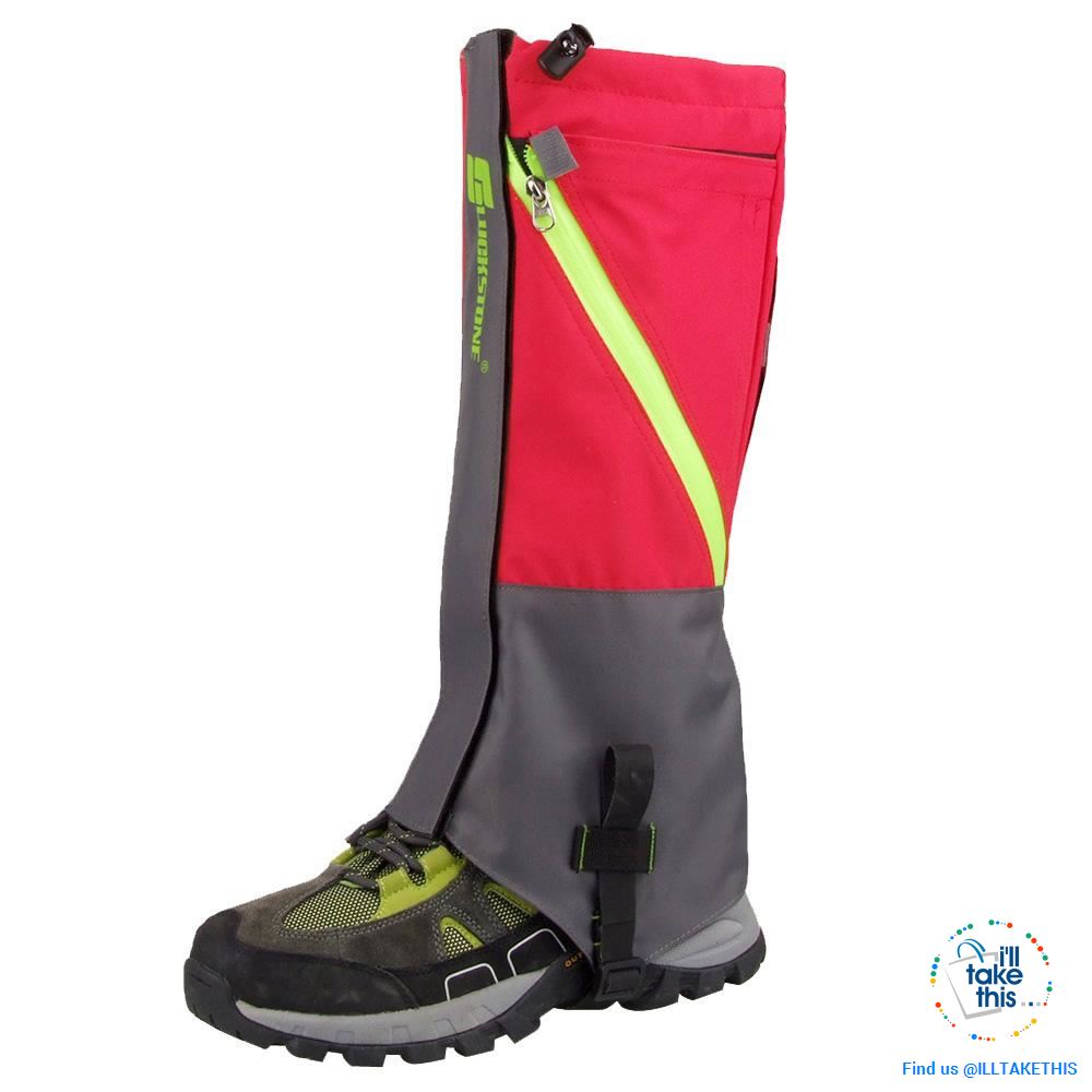 Waterproof Camping, Hiking Snow Leg Gaiters, 2 Layers of protection - 4 Color Options - I'LL TAKE THIS