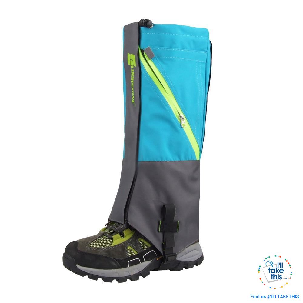 Waterproof Camping, Hiking Snow Leg Gaiters, 2 Layers of protection - 4 Color Options - I'LL TAKE THIS
