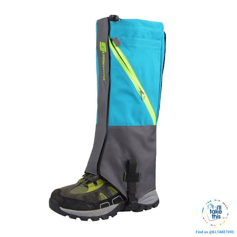 Image of Waterproof Camping, Hiking Snow Leg Gaiters, 2 Layers of protection - 4 Color Options - I'LL TAKE THIS