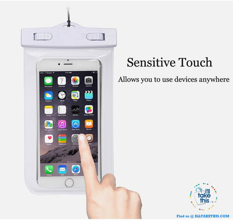Image of Waterproof Mobile Phone Case For Smartphones, Clear PVC Sealed Underwater Cell Smart Phone protector - I'LL TAKE THIS