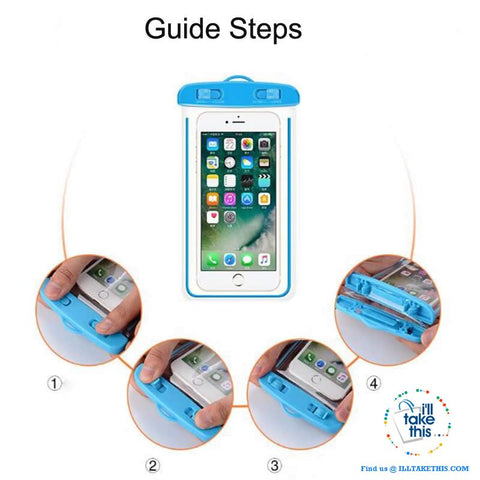 Image of Waterproof Mobile Phone Case For Smartphones, Clear PVC Sealed Underwater Cell Smart Phone protector - I'LL TAKE THIS