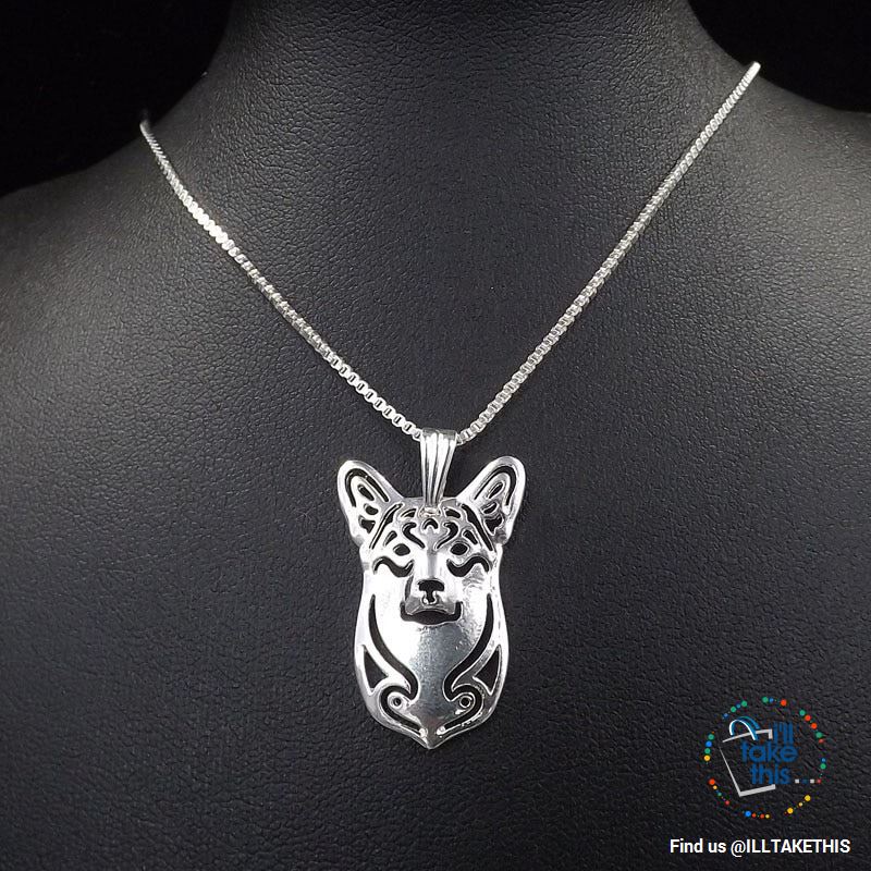 Pembroke Welsh Corgi Pendant with Bonus Link chance Necklace, 3 Color Choices - I'LL TAKE THIS
