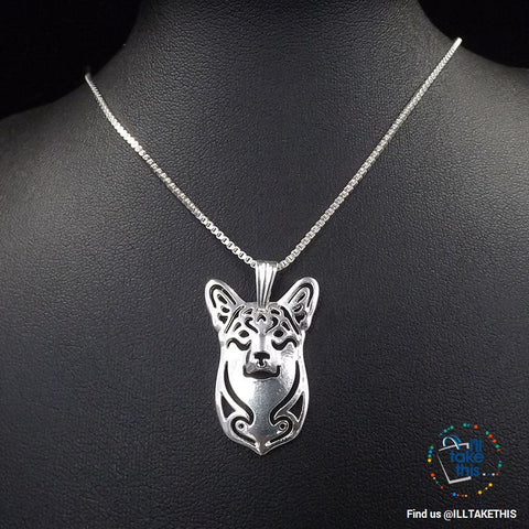 Image of Pembroke Welsh Corgi Pendant with Bonus Link chance Necklace, 3 Color Choices - I'LL TAKE THIS
