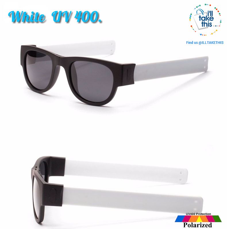 Slap Sunglasses Polarized Slappable Bracelet Sun Glasses for Men/Women Unique Wristband Fold Shades - I'LL TAKE THIS
