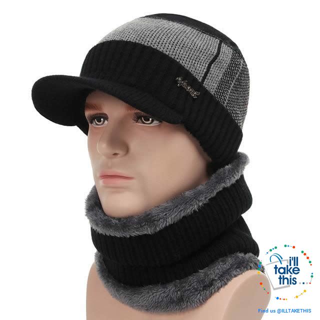 Winter Skullies/Beanies with Peak, Unisex design - I'LL TAKE THIS