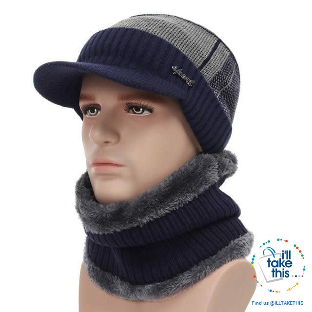 Winter Skullies/Beanies with Peak, Unisex design - I'LL TAKE THIS