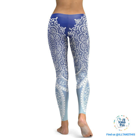 Image of Women's Leggings Fresh Lotus Digital Print Autumn Collections - Yoga, Pilates or Fitness Workout - I'LL TAKE THIS