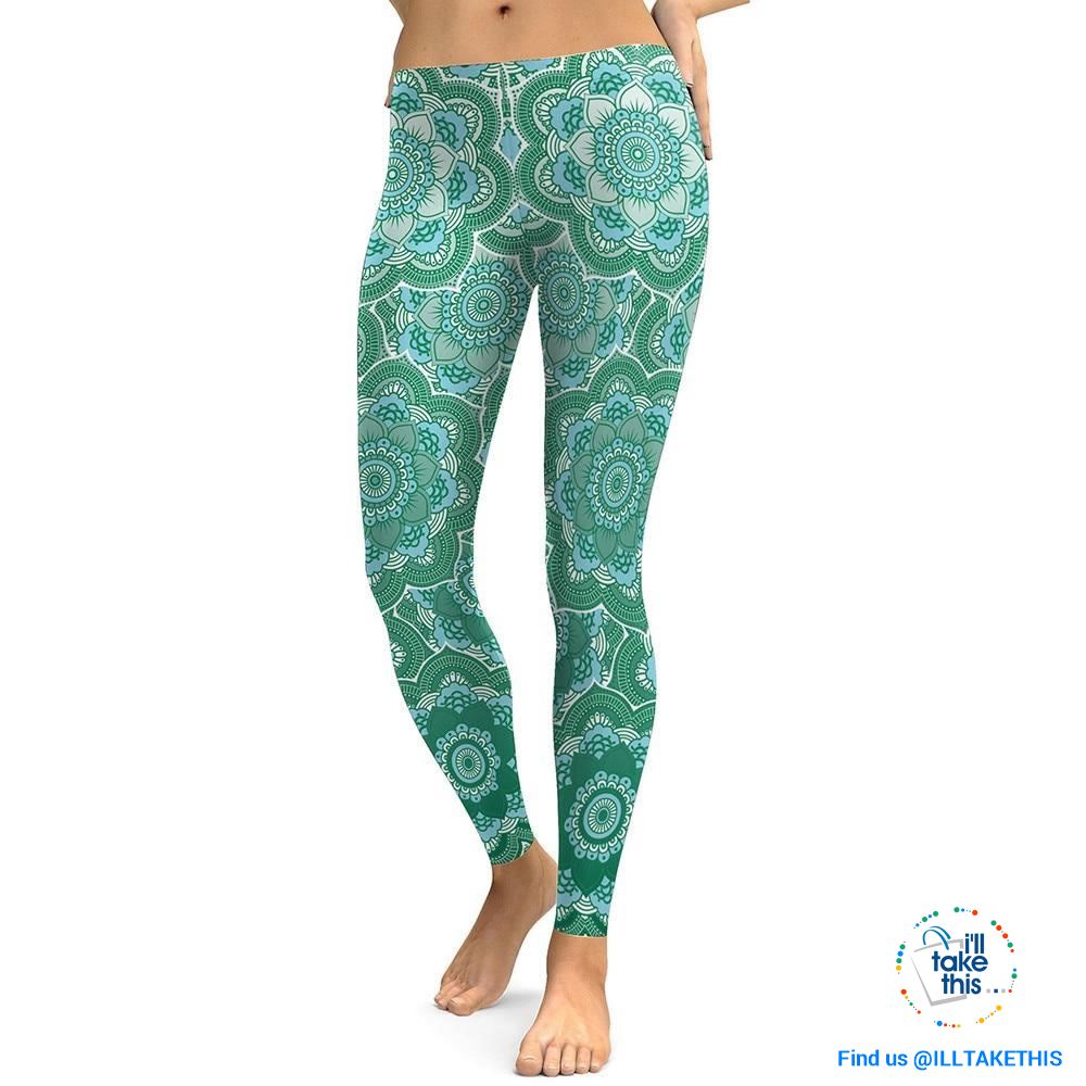 Women's Leggings Fresh Lotus Digital Print Autumn Collections - Yoga, Pilates or Fitness Workout - I'LL TAKE THIS