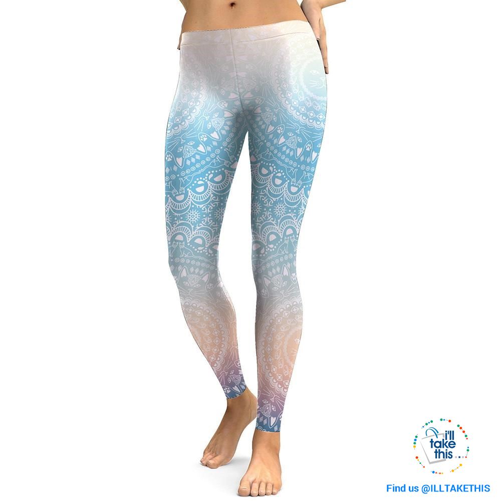 Women's Leggings Fresh Lotus Digital Print Autumn Collections - Yoga, Pilates or Fitness Workout - I'LL TAKE THIS