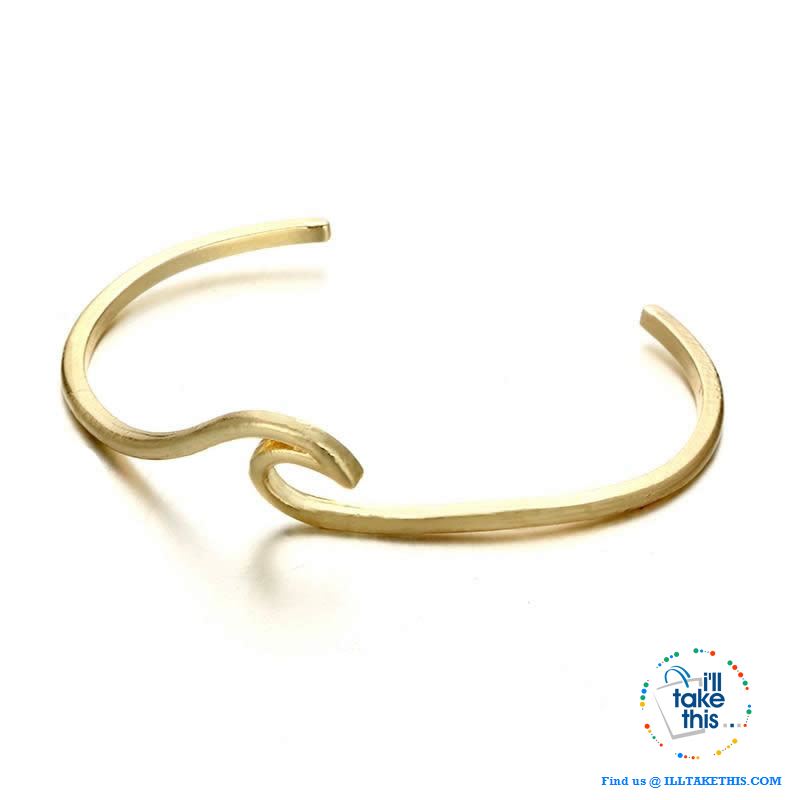 🌊 Women's Wave Ocean Surfer Bracelets in Silver or Gold - I'LL TAKE THIS