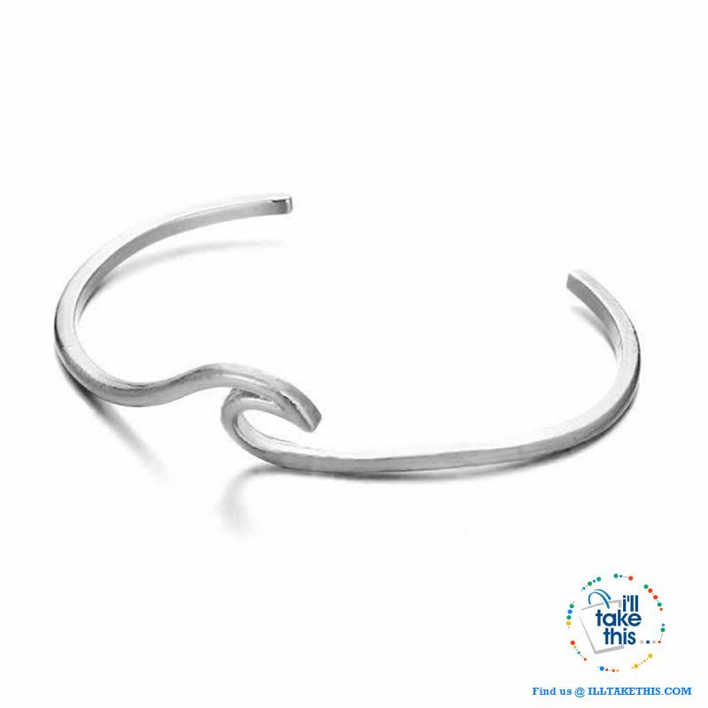 🌊 Women's Wave Ocean Surfer Bracelets in Silver or Gold - I'LL TAKE THIS