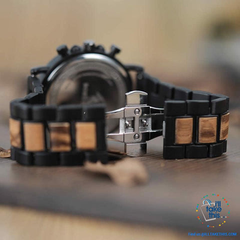 Image of Unique Wooden Watches with Date Display individually designed to impress - I'LL TAKE THIS