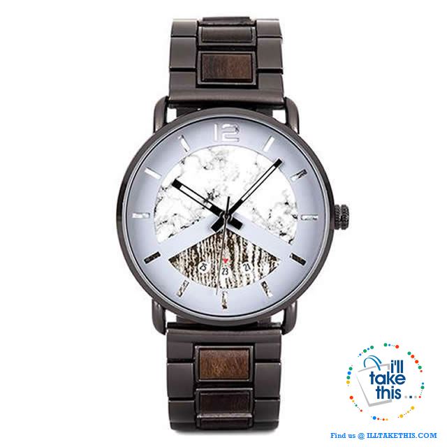 Wood Metal Men's and Women's Luxury style Watches, the Ultimate Timepieces with date display - I'LL TAKE THIS